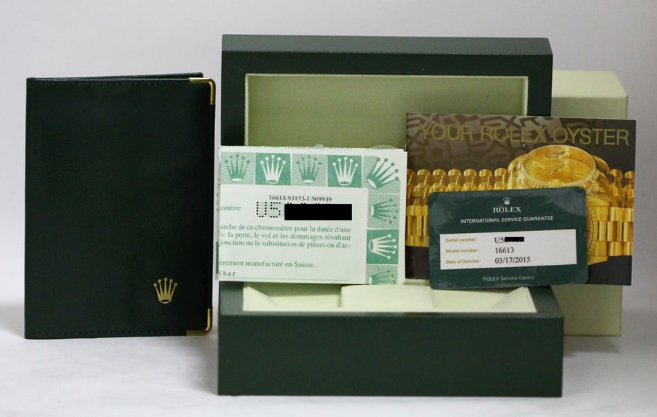 PreOwned Rolex Submariner 16613 Two Tone Oyster