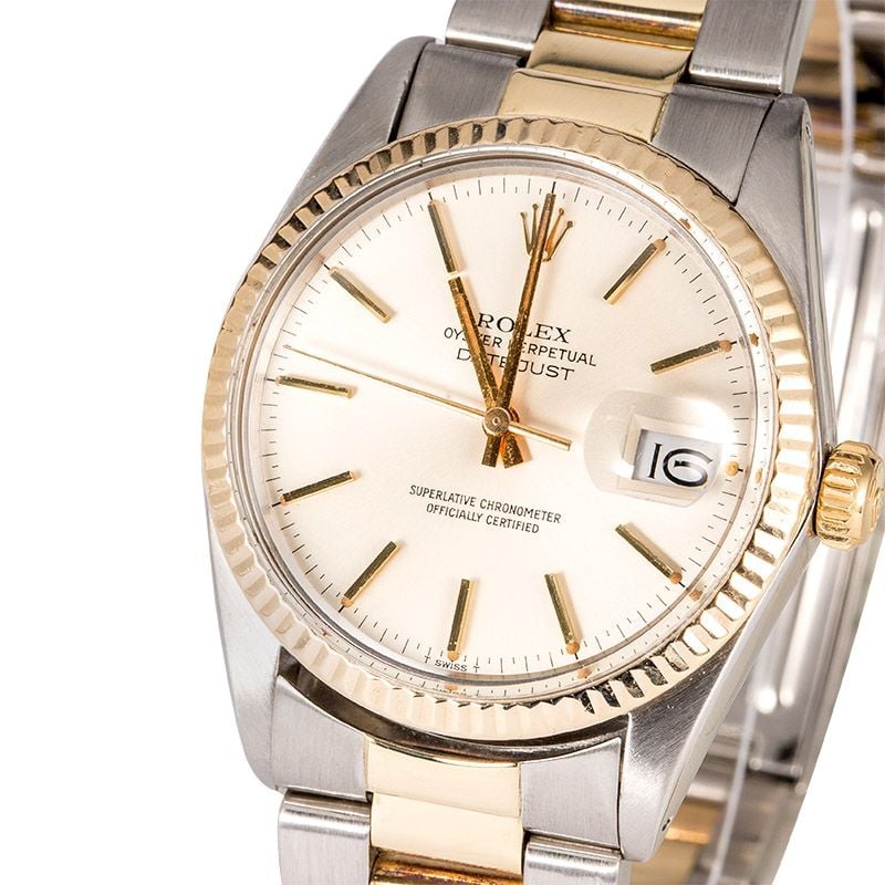 Authentic Rolex Datejust 16013 Two Tone Oyster