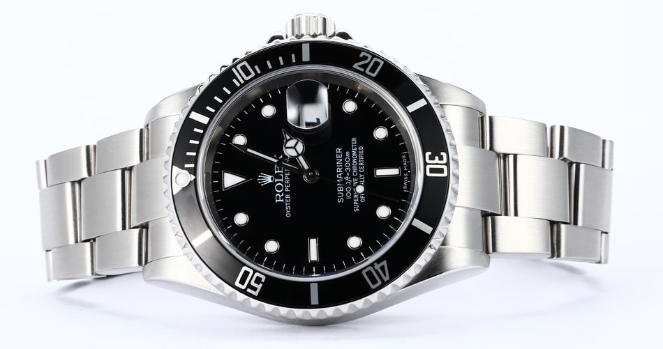 Genuine Rolex Submariner 16610 No Holes Case TT