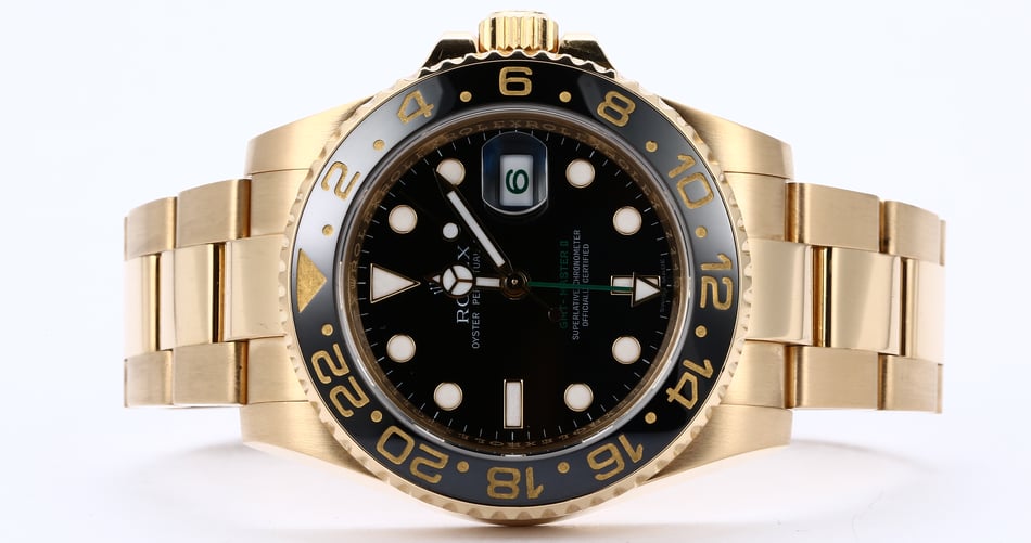 Rolex GMT Master II Yellow Gold 116718