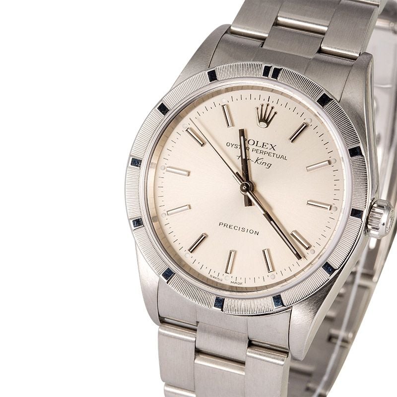 Rolex Air-King 14010 Silver Index