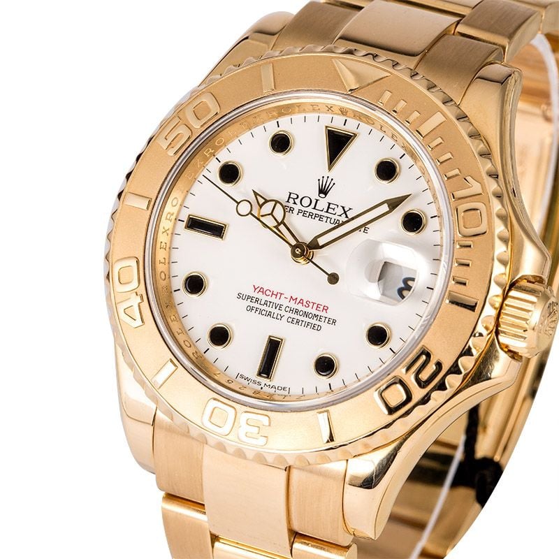 Rolex Yacht-Master 16628 18k Yellow Gold Oyster Band