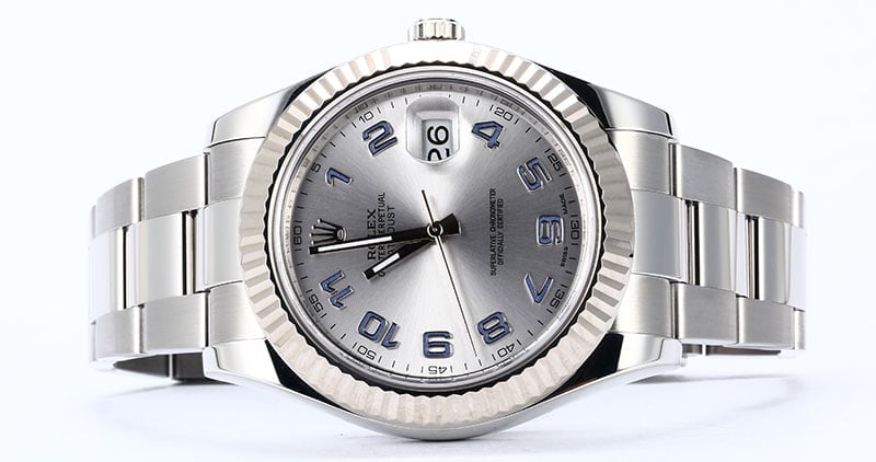Rolex Datejust 116334 Silver Arabic Dial