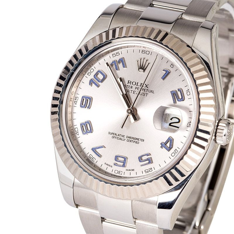 PreOwned Rolex Datejust 116334 Silver Arabic Dial