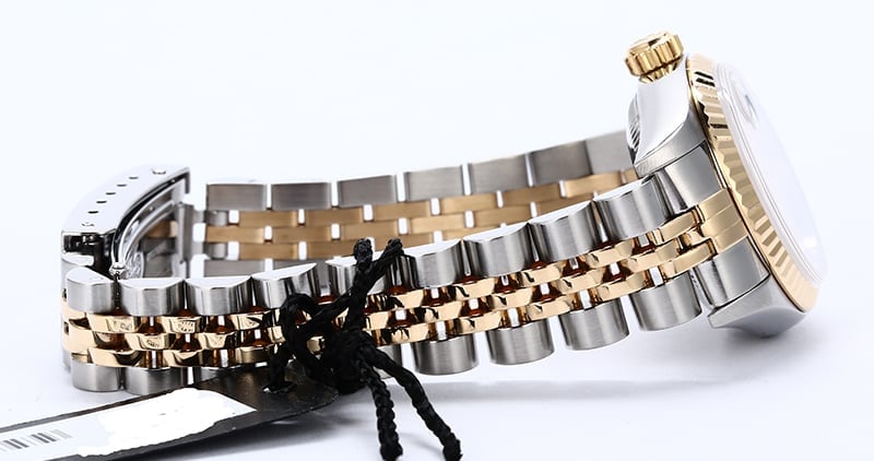 Rolex Ladies Datejust 79173 Silver Tapestry Dial
