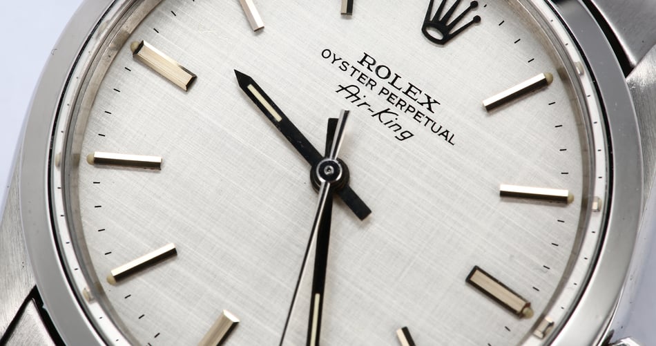 Rolex Air-King 5500 Silver Linen Dial