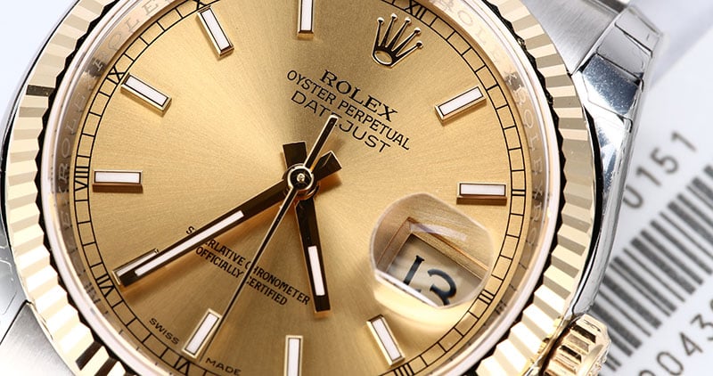 ダッフィー Rolex Datejust 36 116233-SVCAFJ Silver Concentric Arabic