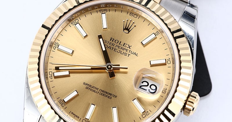 Factory Stickers Rolex Datejust 126333 Two-Tone Oyster