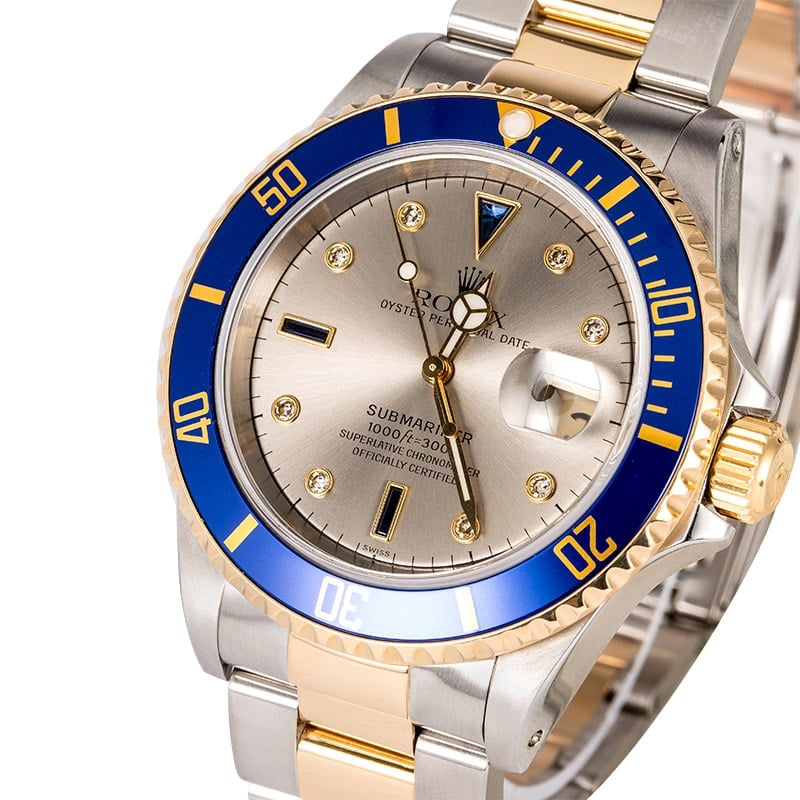 Rolex Submariner 16613 Blue Bezel Insert