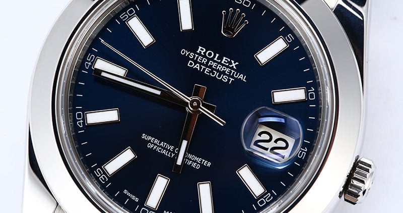 Rolex Datejust 116300 Blue Luminescent Dial
