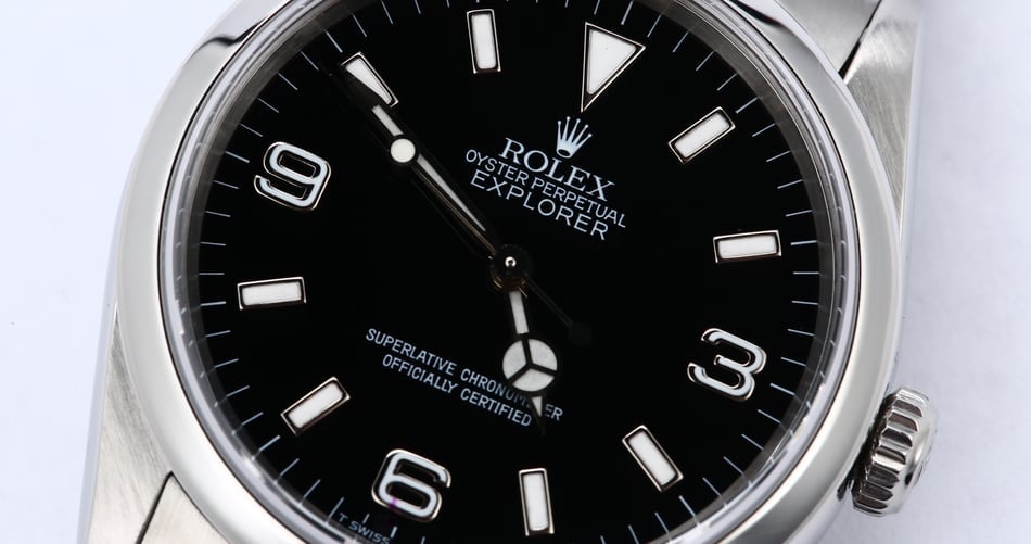 Rolex Explorer 14270 Luminescent Markers