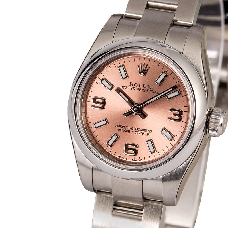 PreOwned Rolex Oyster Perpetual 176200 Pink Dial