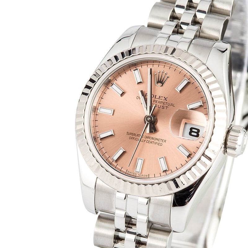 Rolex Lady Datejust 179174 Pink Luminescent Dial