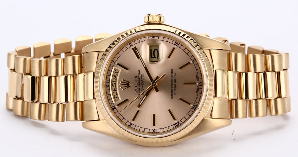 Rolex Presidential 18038 Day-Date Yellow Gold