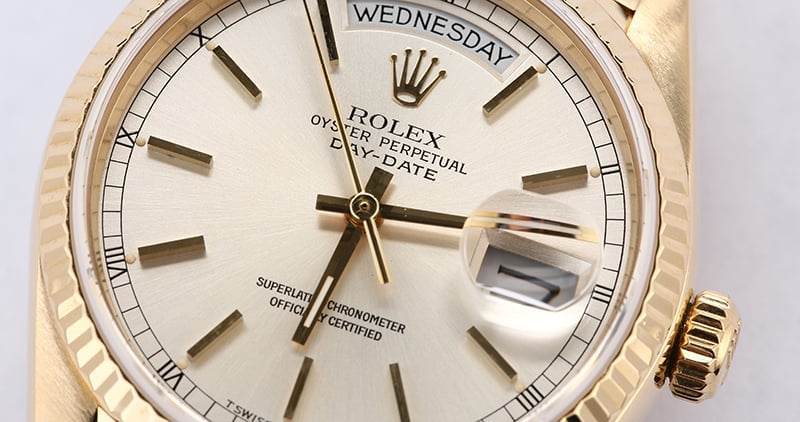 PreOwned Rolex Presidential 18038 Day-Date Yellow Gold