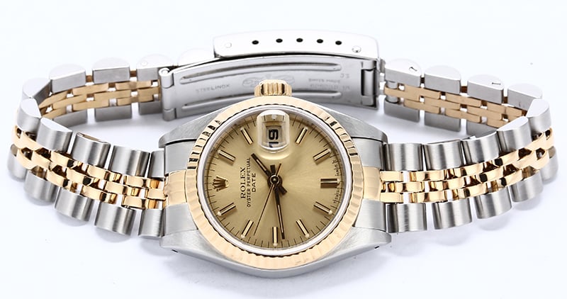 Women's Rolex Datejust 69173 Two Tone Jubilee Band