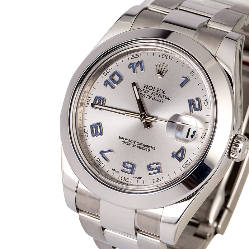 Rolex Datejust II Ref. 116300 Rhodium Arabic Dial