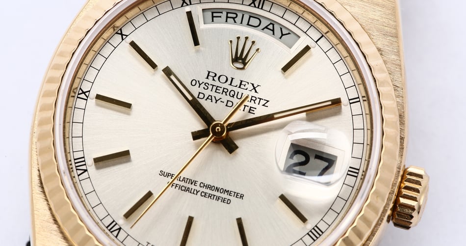 Rolex OysterQuartz 19018 Yellow Gold Day-Date