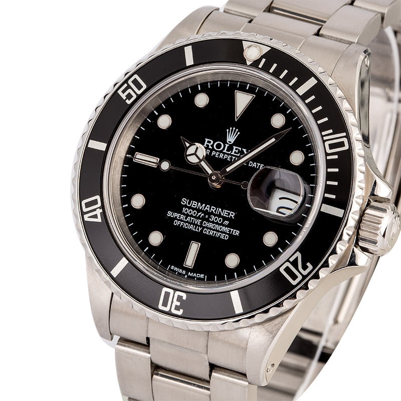 Rolex Submariner 168000 904L Stainless Steel