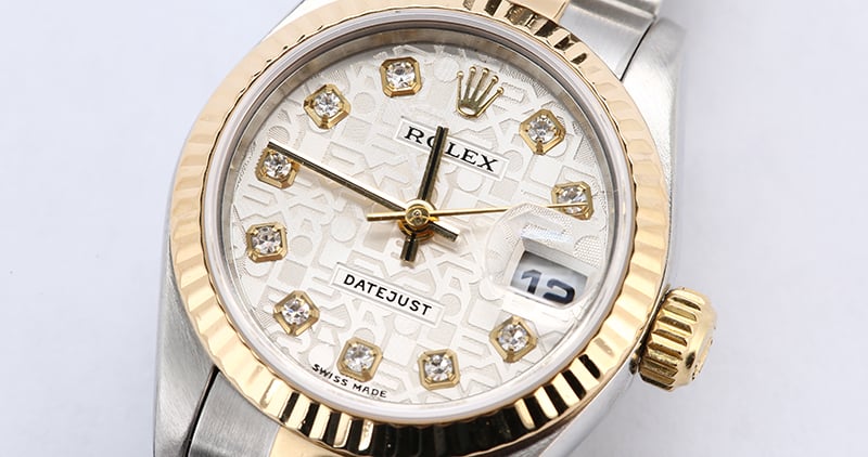 Rolex Ladies Datejust 79173 Silver Jubilee Diamond Dial