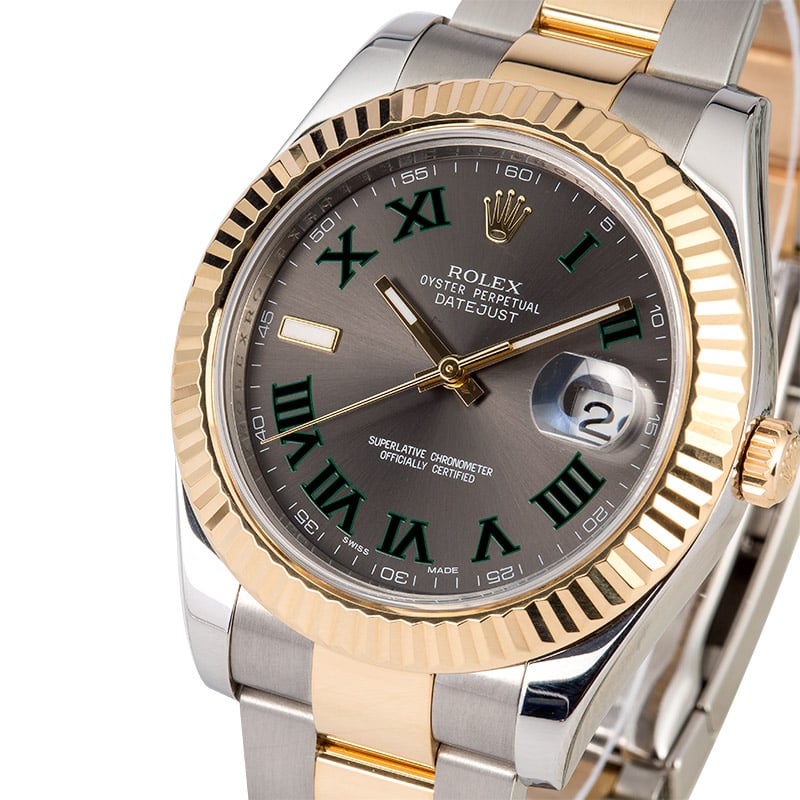 Men's Rolex Datejust 116333 Slate Roman Dial