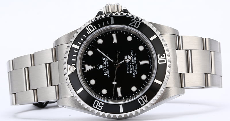 Certified Rolex Submariner 14060 Stainless Steel Oyster