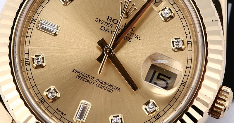 Rolex Day-Date 218238 Champagne Diamond Dial President