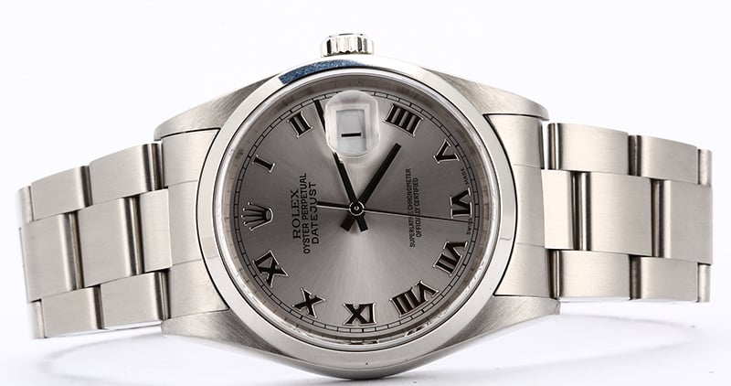 Rolex Datejust 16200 Rhodium Dial