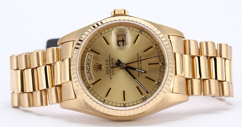 Men's Rolex President 18038 Day-Date Yellow Gold