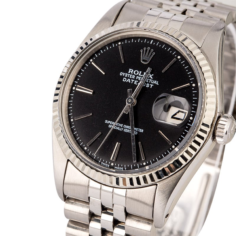 Rolex Datejust 1601 Black Dial TT