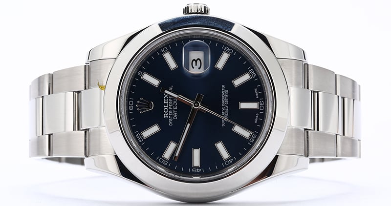 Rolex Datejust 116300 Blue Dial Steel Oyster