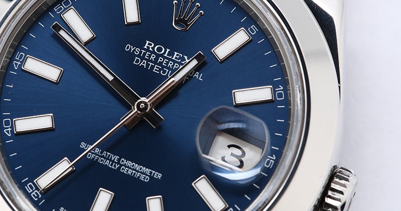 Rolex Datejust 116300 Blue Dial Steel Oyster
