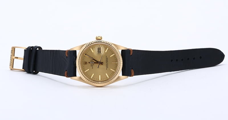 Rolex Date 15038 Yellow Gold Case