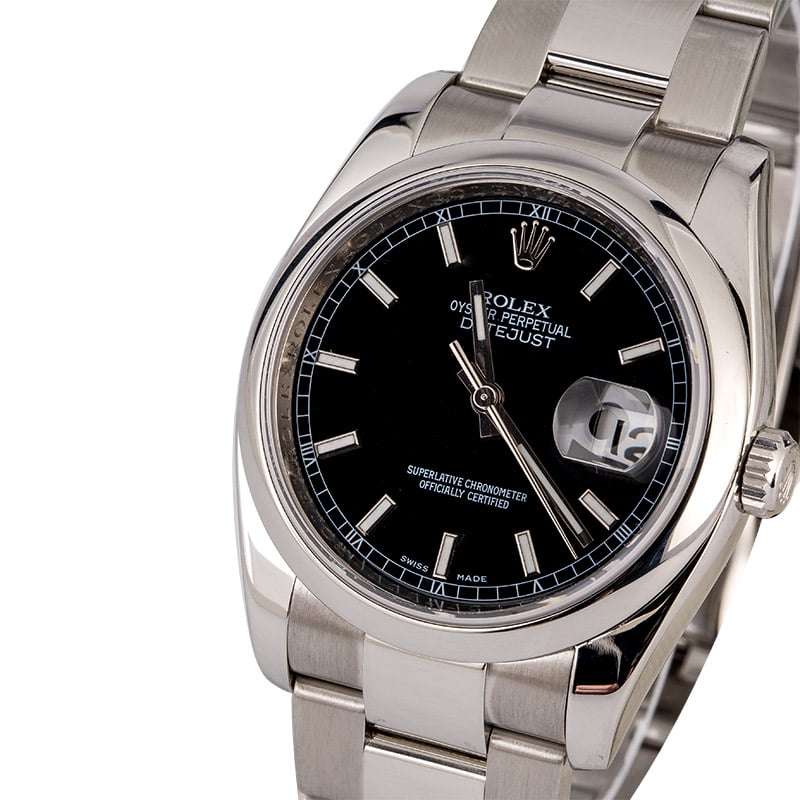 Rolex Datejust 116200 Black Luminescent Dial