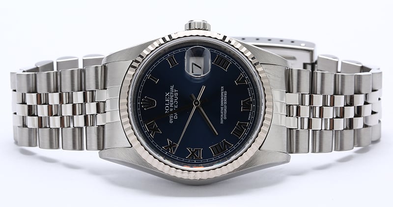Men's Rolex Datejust 16234 Blue Roman Dial