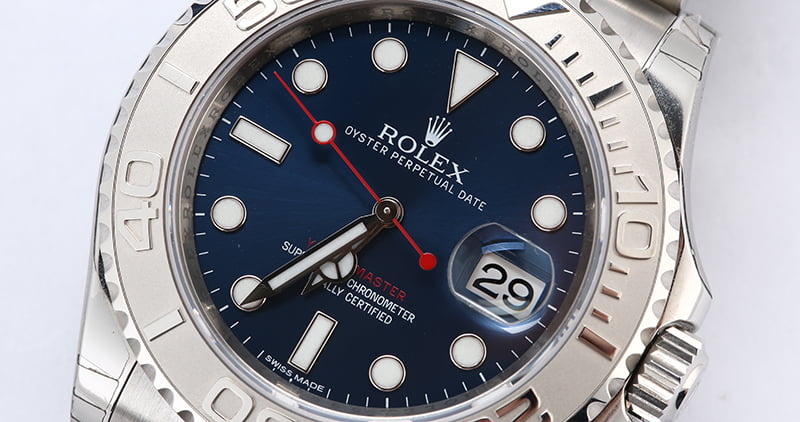 Unworn Rolex Yacht-Master 116622 Blue Dial
