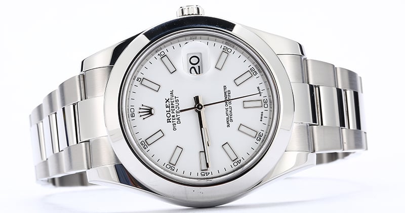 Rolex Datejust II Ref 116300 White Dial