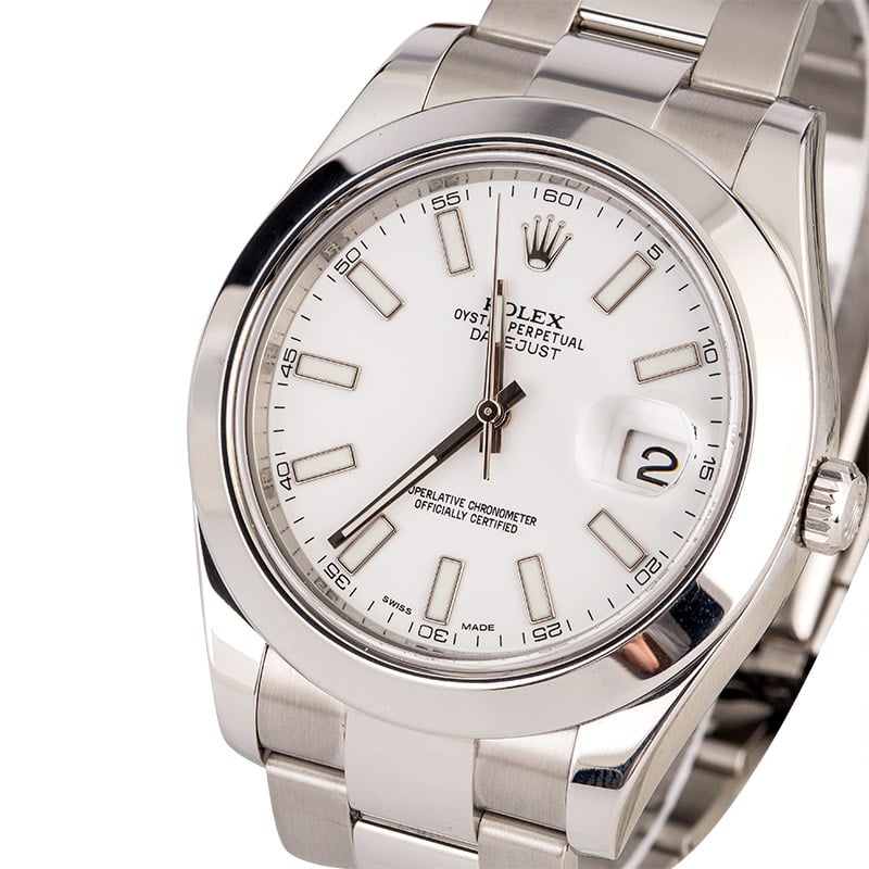 Rolex Datejust II Ref 116300 White Dial