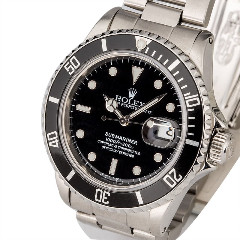 Used Rolex Submariner 16800 Men's Watch