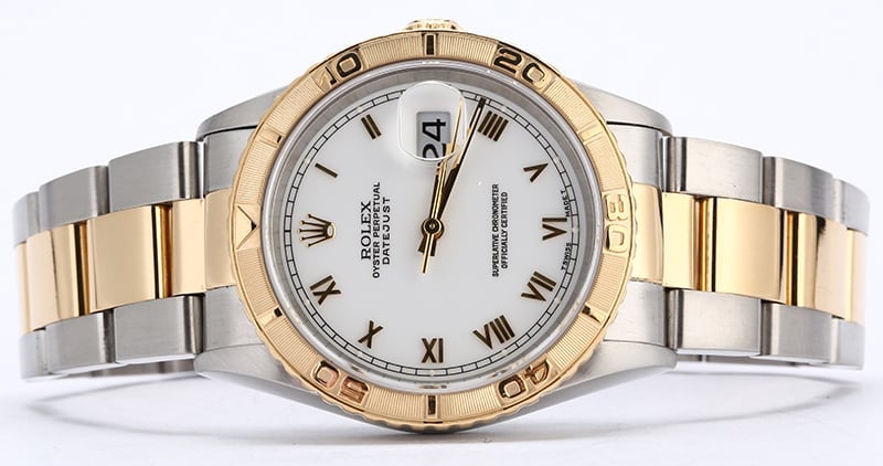 Rolex Datejust Turn-O-Graph 16263 White Roman Dial