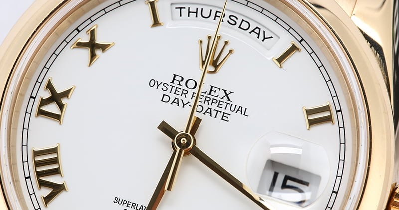 Rolex Day-Date 118208 with 18k Oyster Bracelet