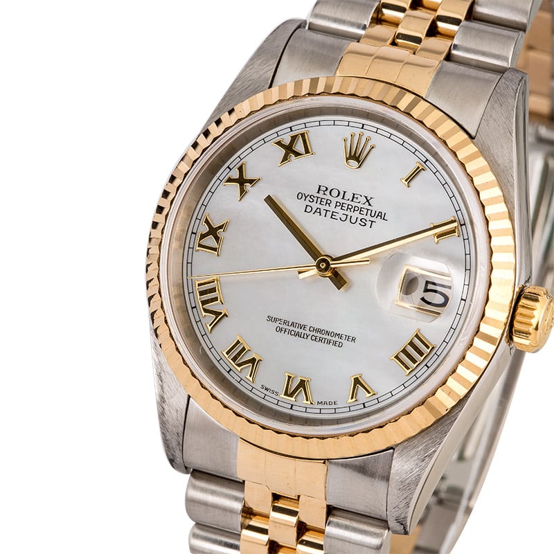 Pre Owned Men's Rolex MOP DateJust 16233