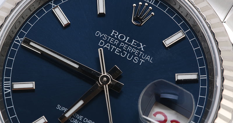 Rolex Datejust 116234 Blue Dial with Steel Oyster