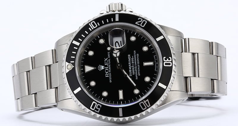 Rolex Submariner 16610 Stainless Steel Watch