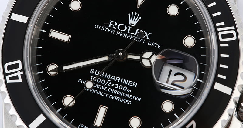 Rolex Submariner 16610 Stainless Steel Watch