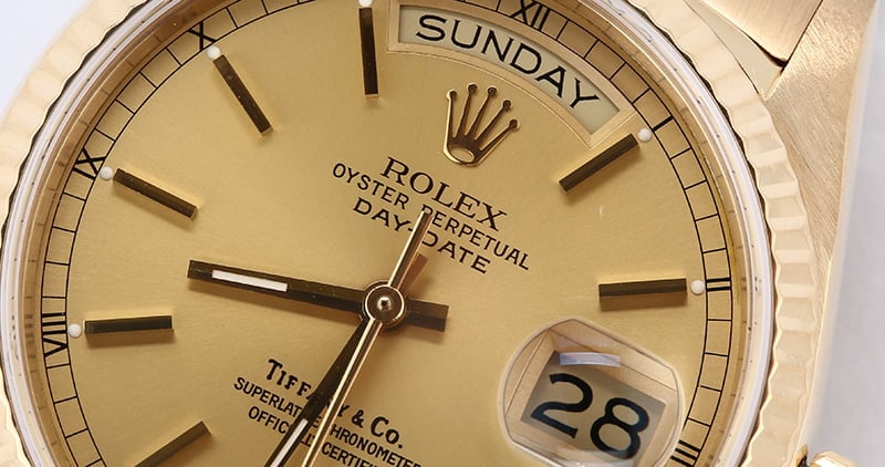 Rolex President 18038 Tiffany Dial