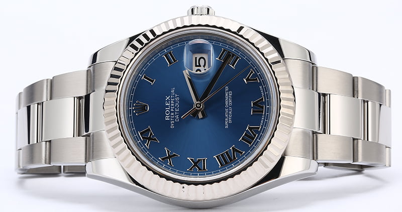 PreOwned Rolex Datejust 116334 Blue Roman