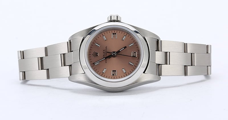 Rolex Lady Oyster Perpetual 76080 Salmon Dial