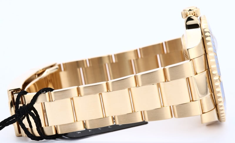 Rolex 18K Yellow Gold Submariner 116618 Blue Dial