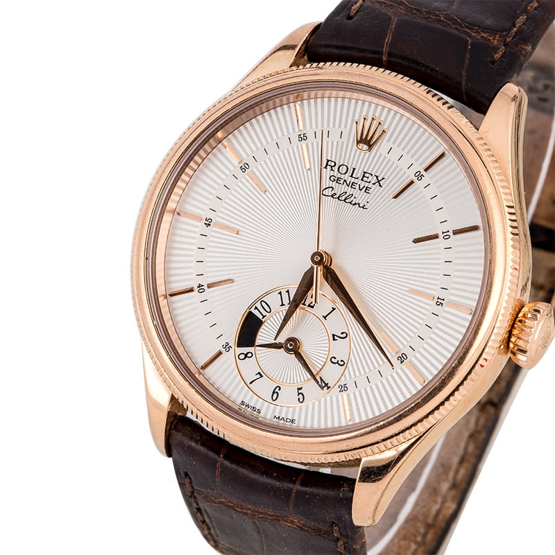 Rolex Cellini 50525 Silver Guilloche Dial